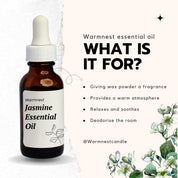 Warmnest Jasmine Oil 10mL | Floral Candle Fragrance | Phthalate-Free