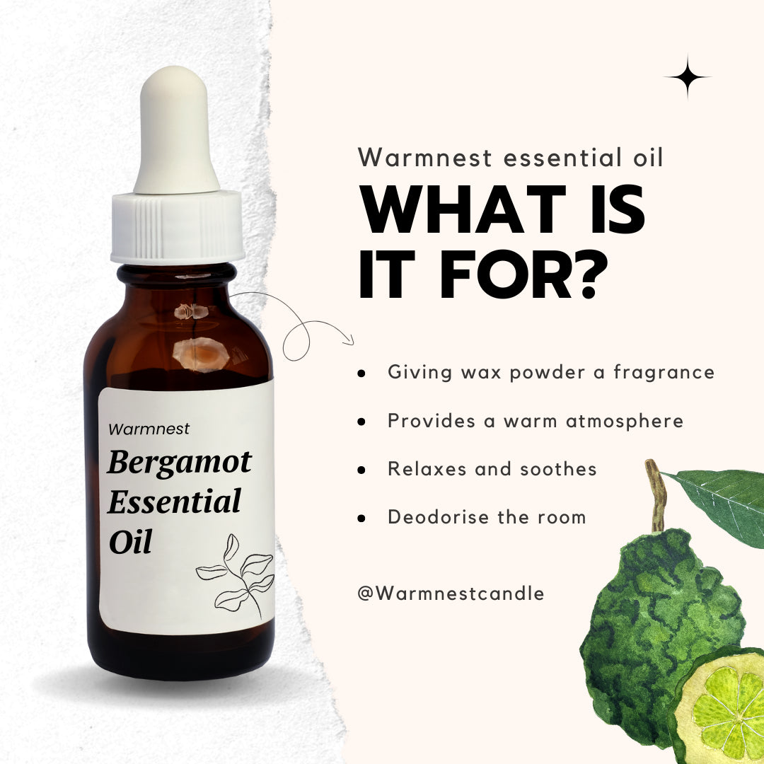 Warmnest Bergamot Oil 10mL | Natural Candle Fragrance
