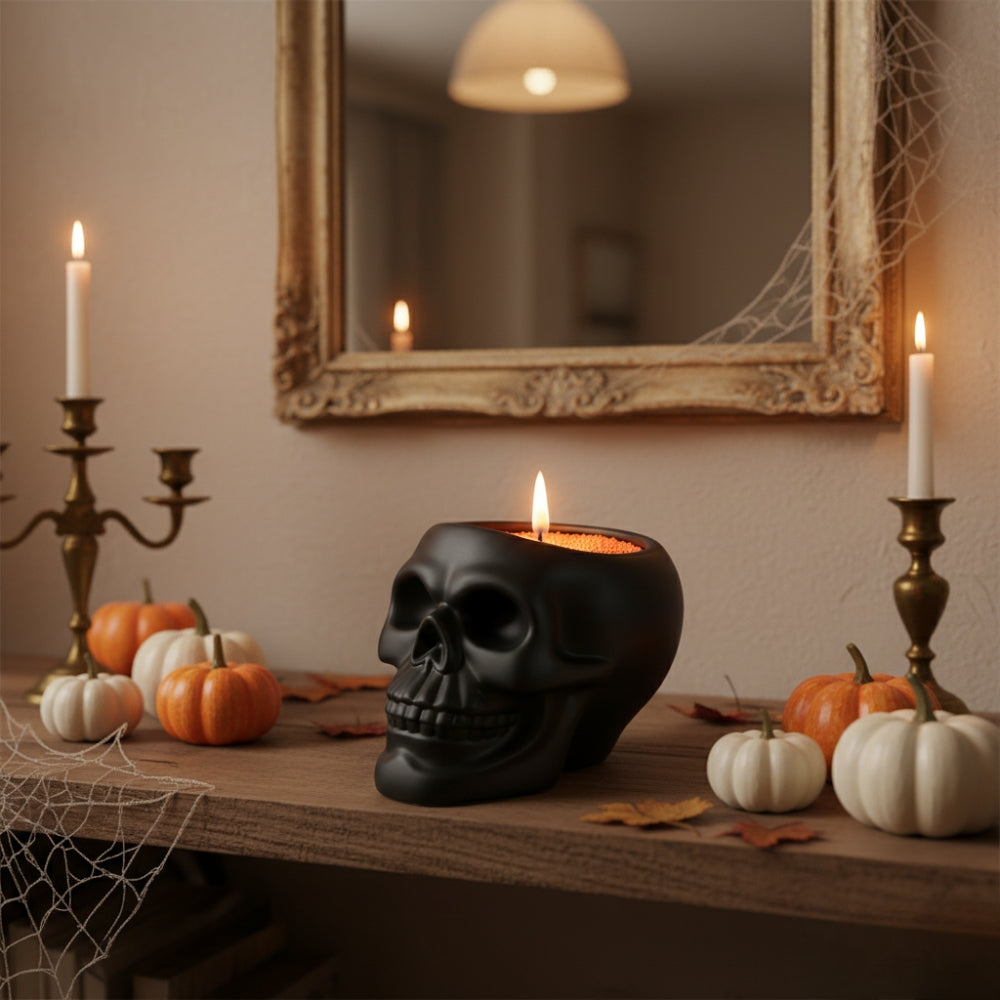 Halloween Skull Vessel