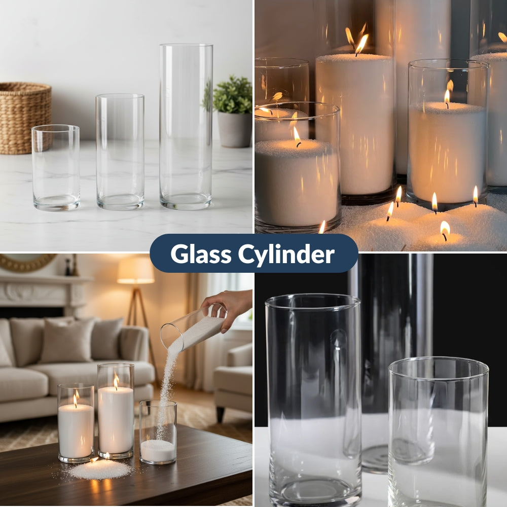 Glass Cylinder - (3.94" × 7.87")