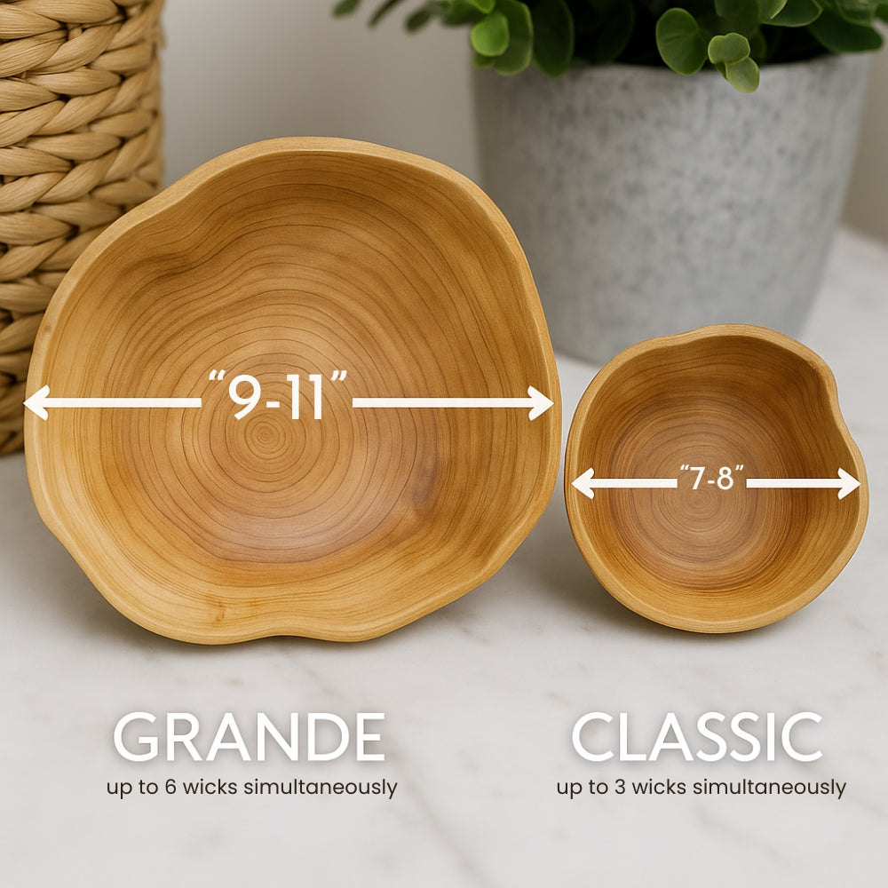 Wooden Candle Vessel