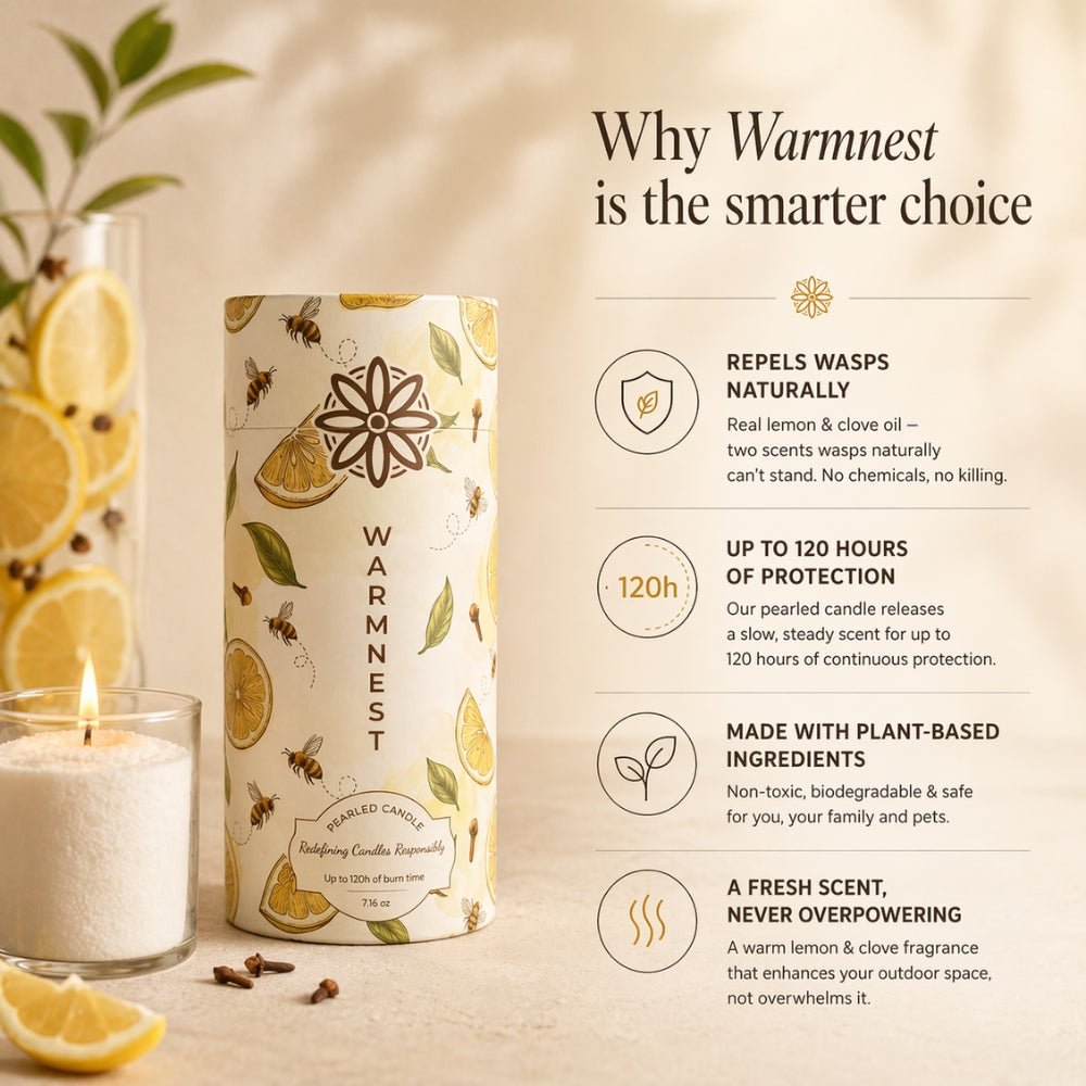 Warmnest® Lemon & Clove Pearled Candle