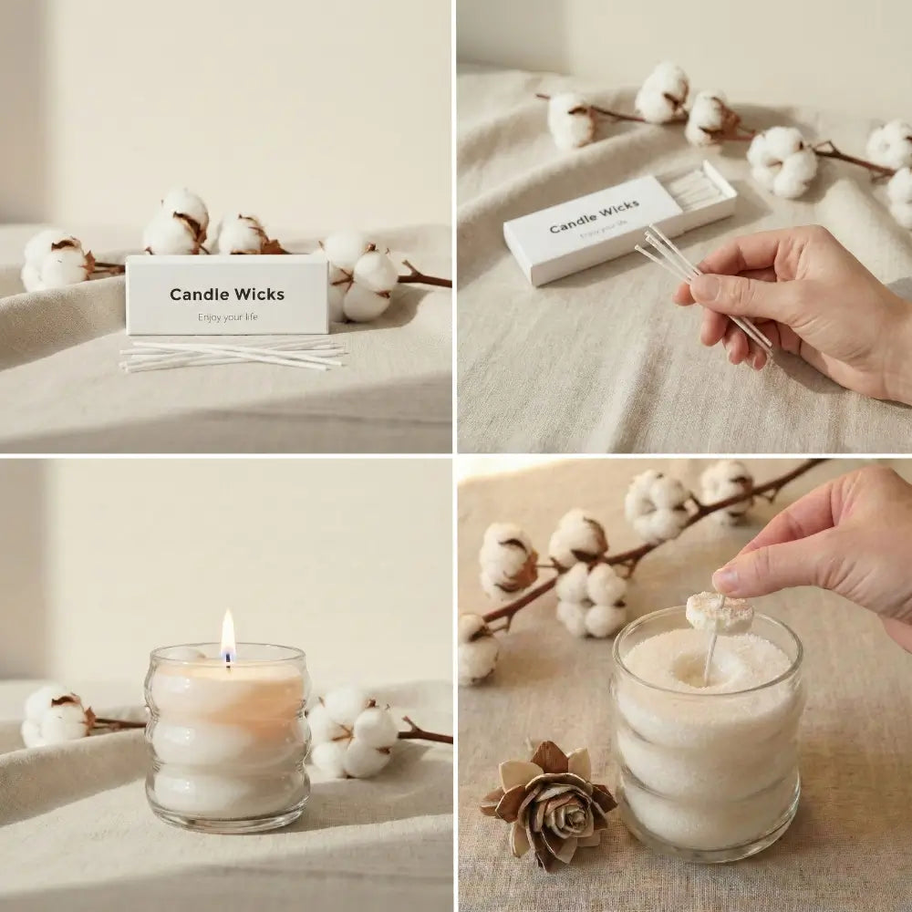 Natural Cotton Wicks – 90 pcs