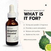 Warmnest Bergamot Oil 10mL | Natural Candle Fragrance