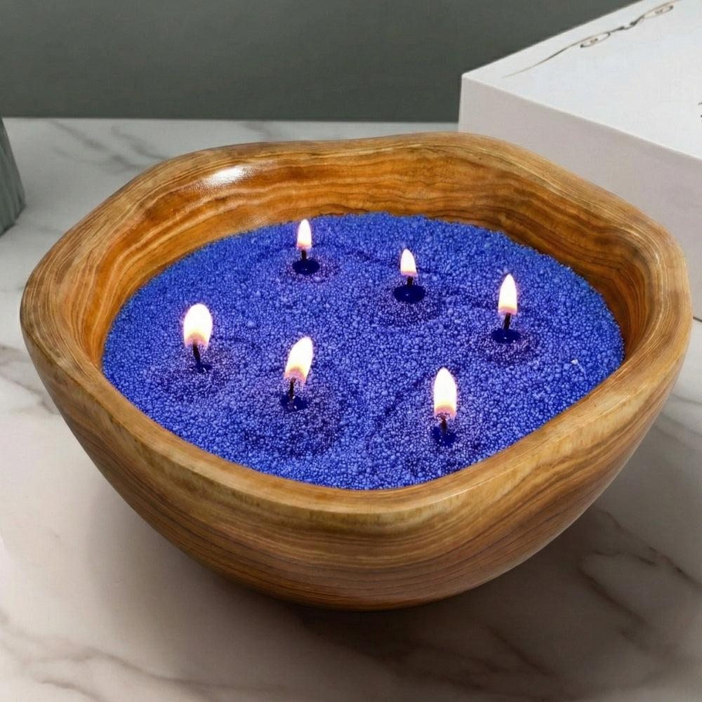 Wooden Candle Vessel