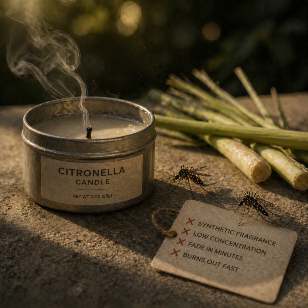 Why cheap citronella candles don't work