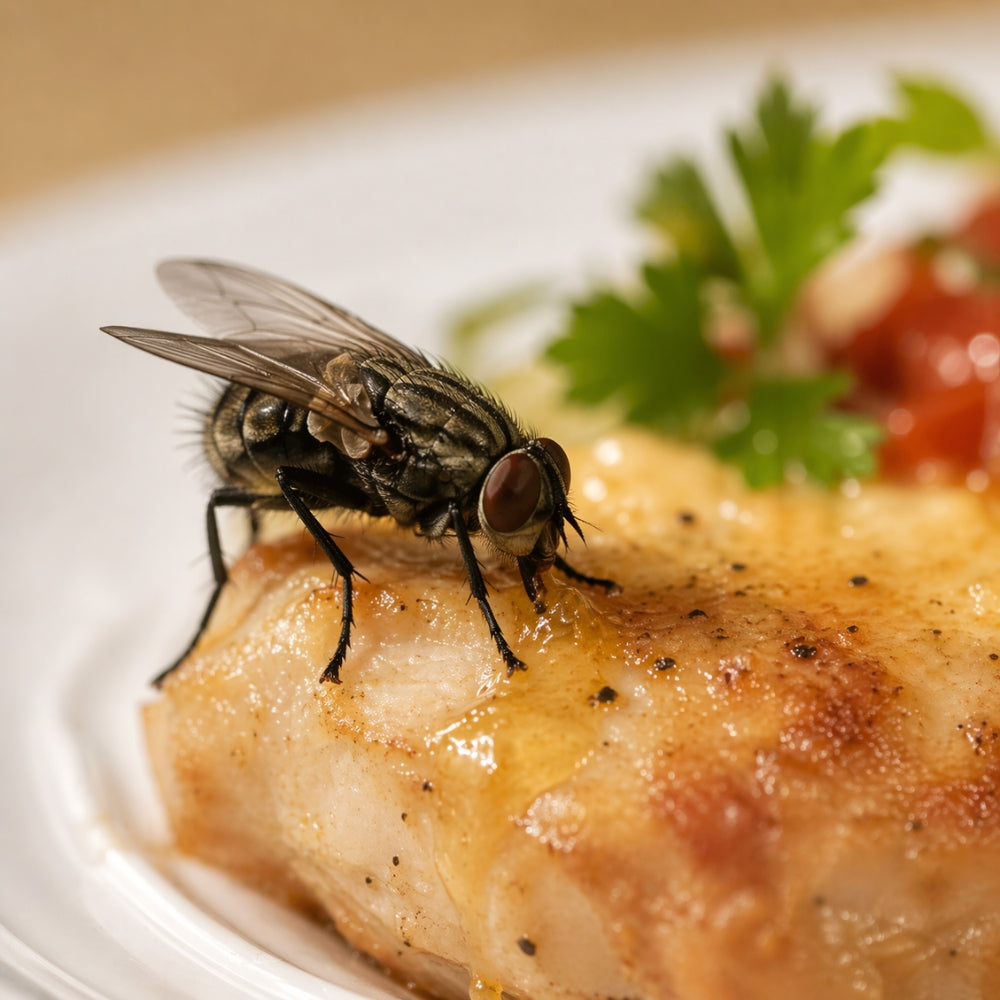 What happens when a fly lands on your food