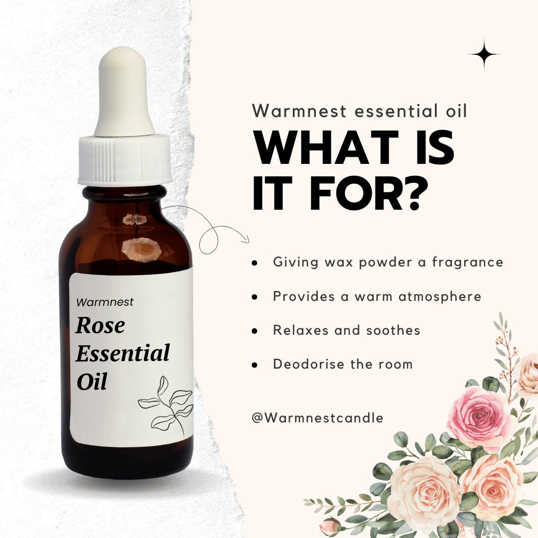 Rose Fragrance (10mL) - Warmnest Candle