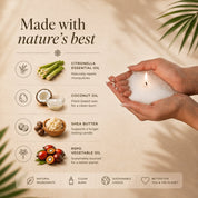 Warmnest® Citronella Pearled Candle — Natural Mosquito Repellent - Warmnest Candle