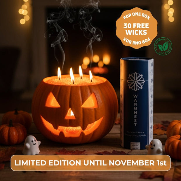 Halloween Pearled Candle