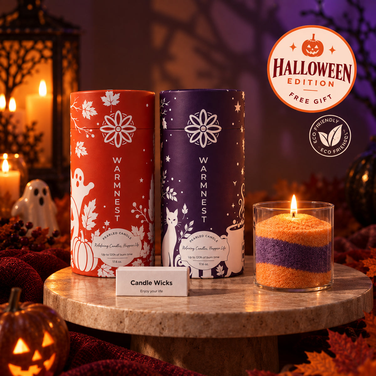 Warmnest® - Halloween Pearled Candle Limited Edition
