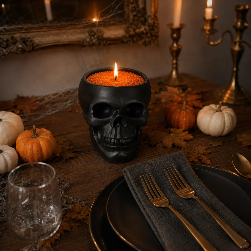 Halloween Skull Vessel