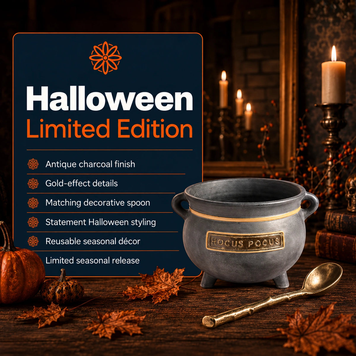 Halloween Cauldron Vessel