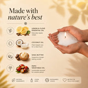 Warmnest® Lemon & Clove Pearled Candle — Natural Wasp Repellent - Warmnest Candle