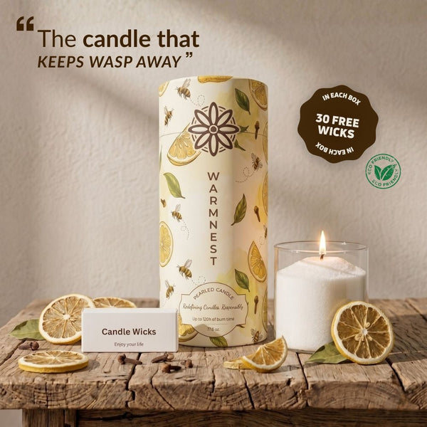 Warmnest® Lemon & Clove Pearled Candle