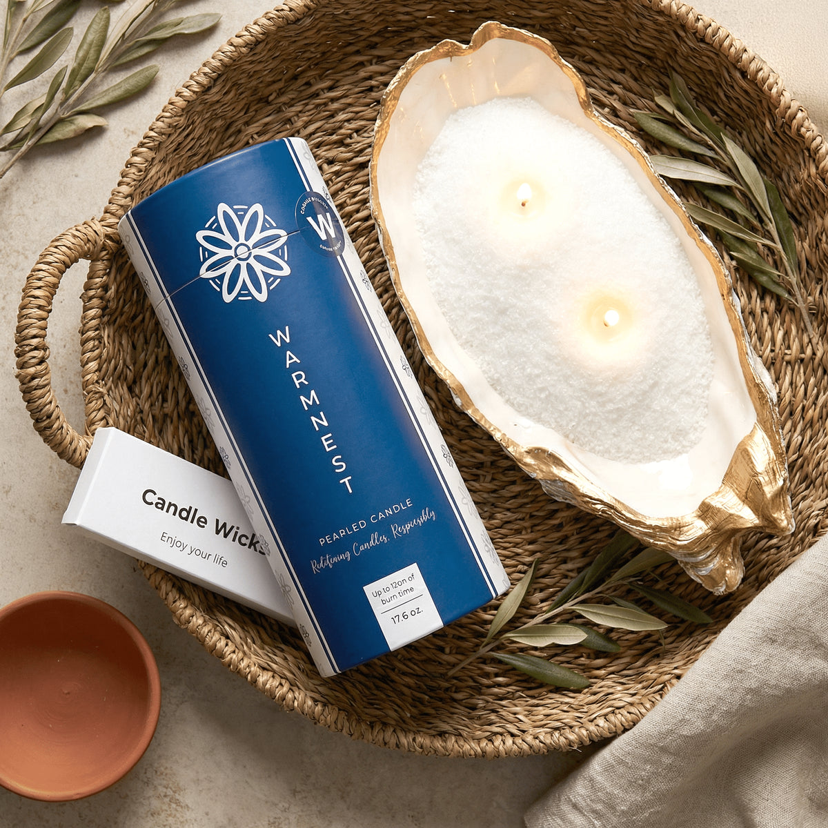 Warmnest - Pearled Candle