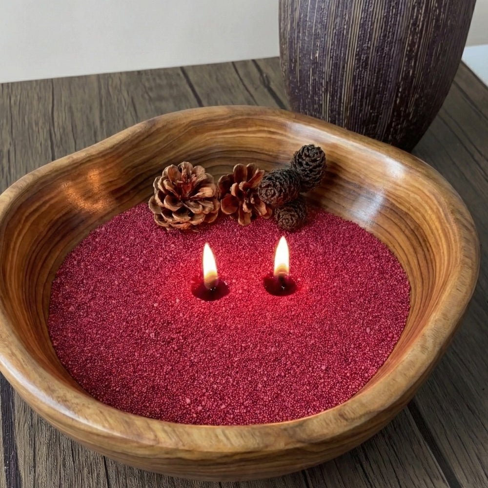 Wooden Candle Vessel