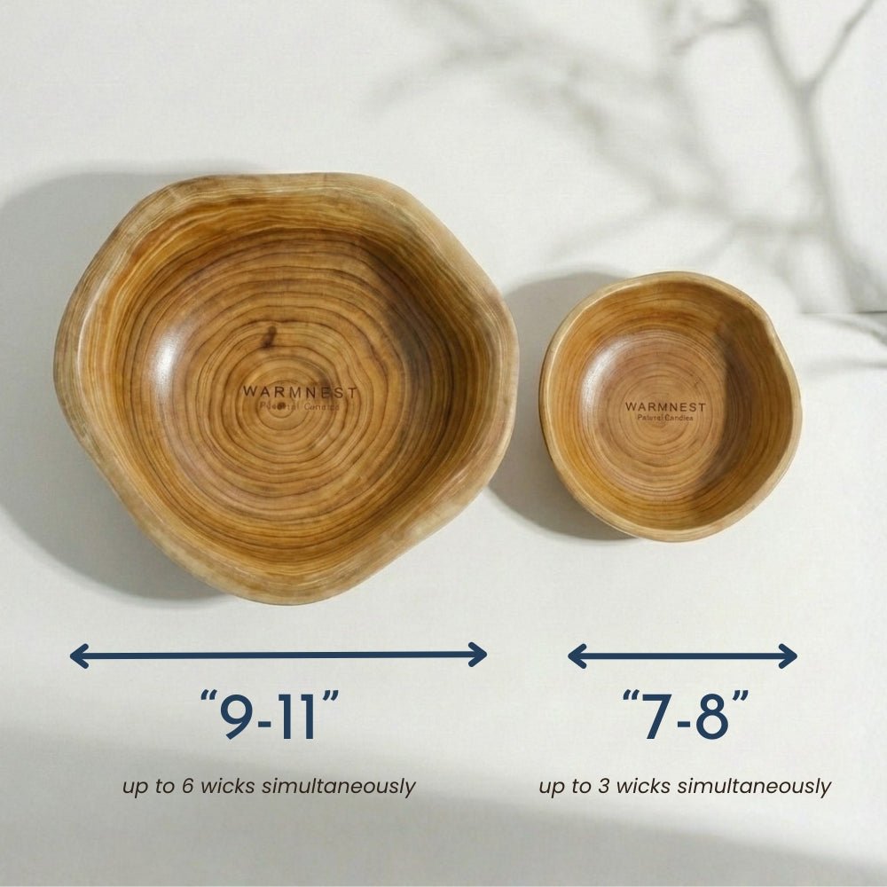 Wooden Candle Vessel - Warmnest Candle